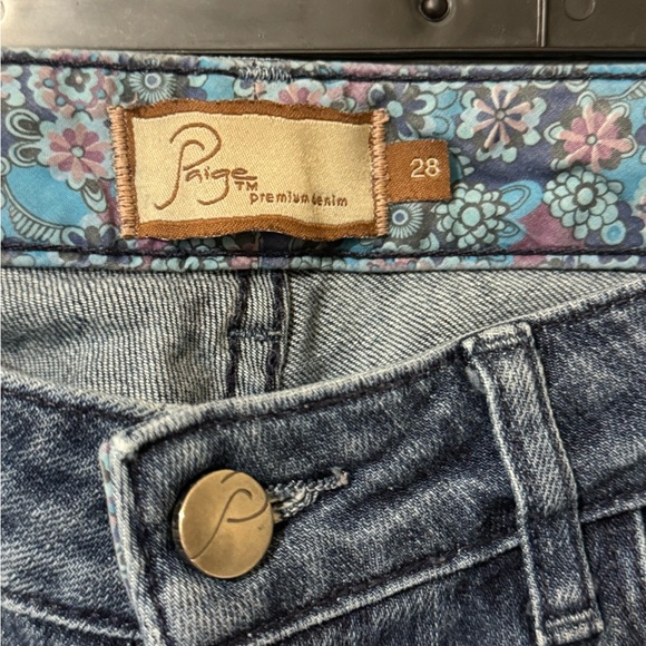Paige Med Wash Denim Jeans - Picture 4 of 5